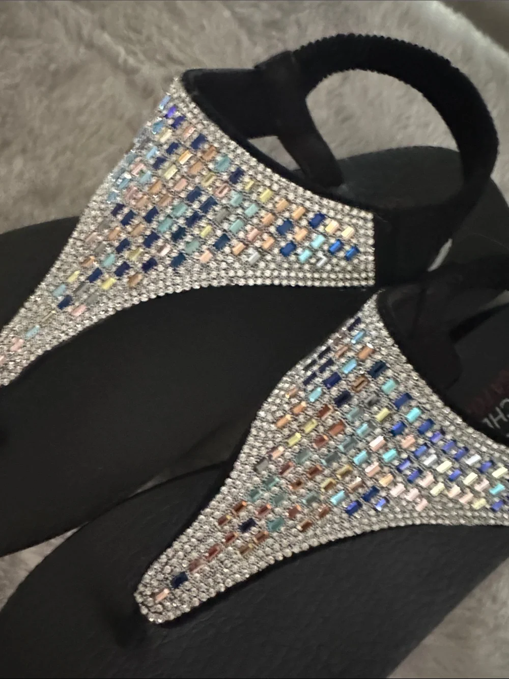 Skechers Cali® Meditation Rockstar Multi-Color Rhinestone Women's Sandals